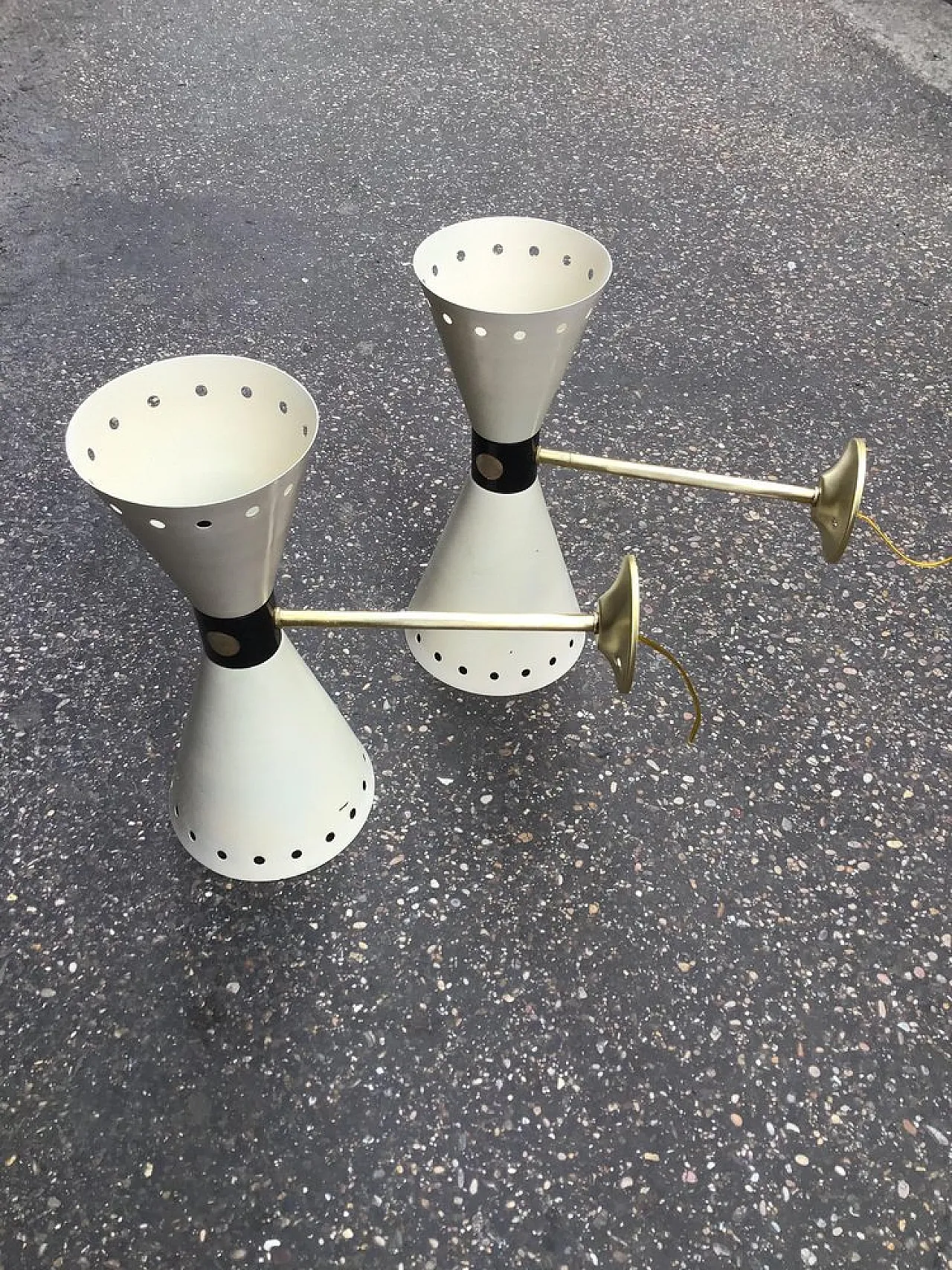 Brass wall light by Stilnovo, 1957 2