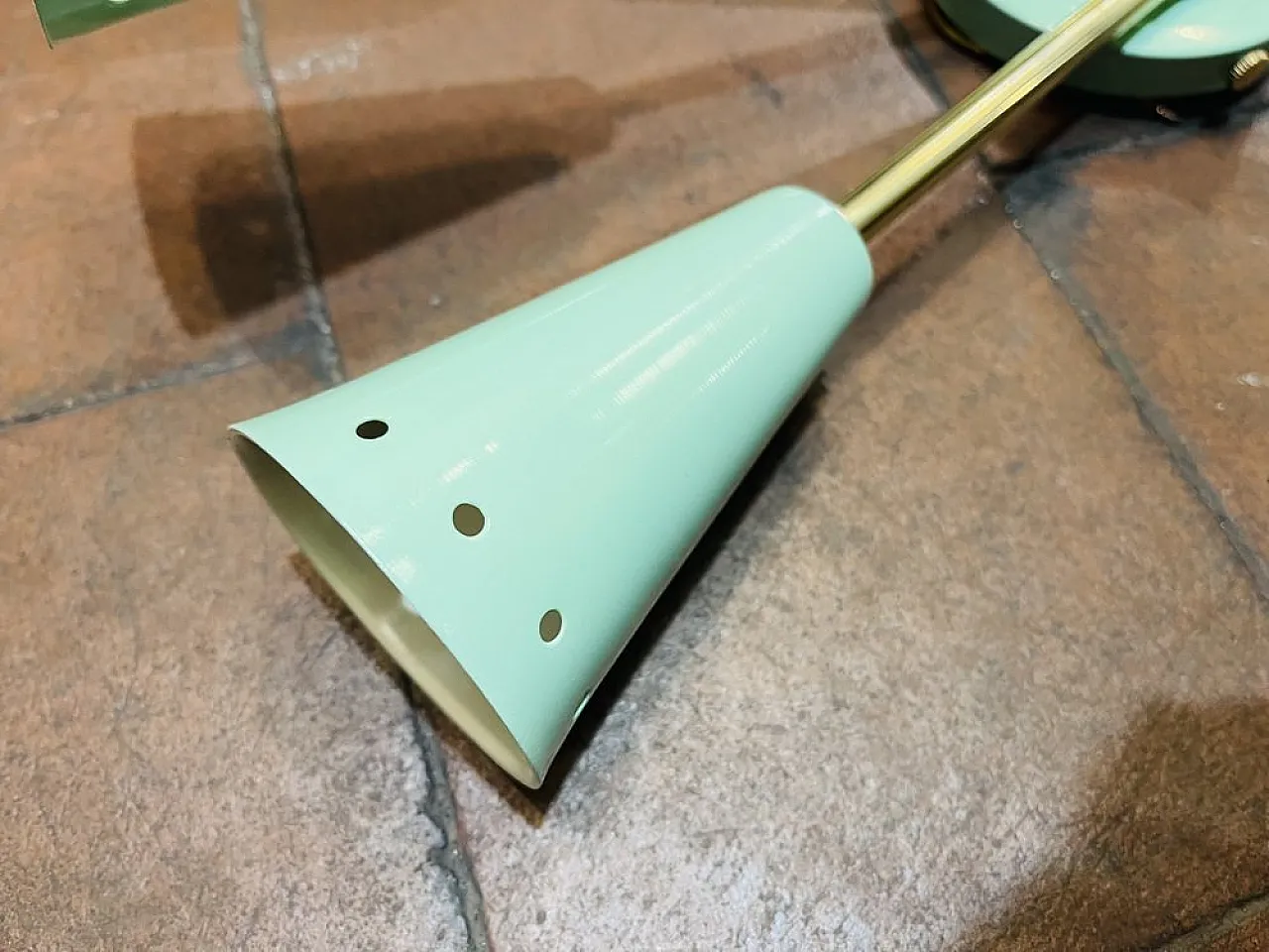 Brass wall lamp, 1950s 4