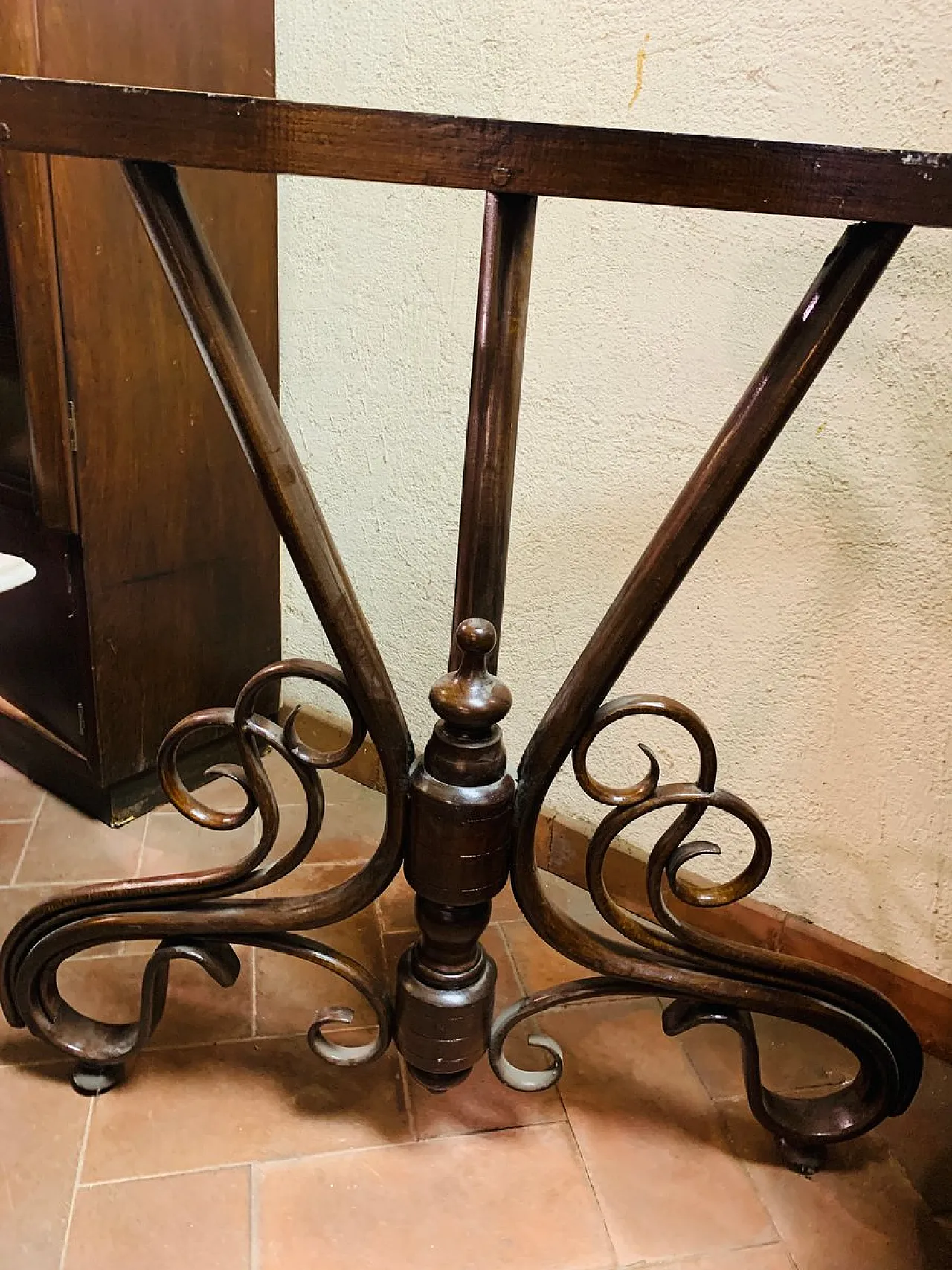 Antique console table with marble top by Michael Thonet 6