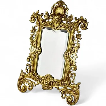 Neo-Rococo table mirror in gilt bronze frame, 19th century