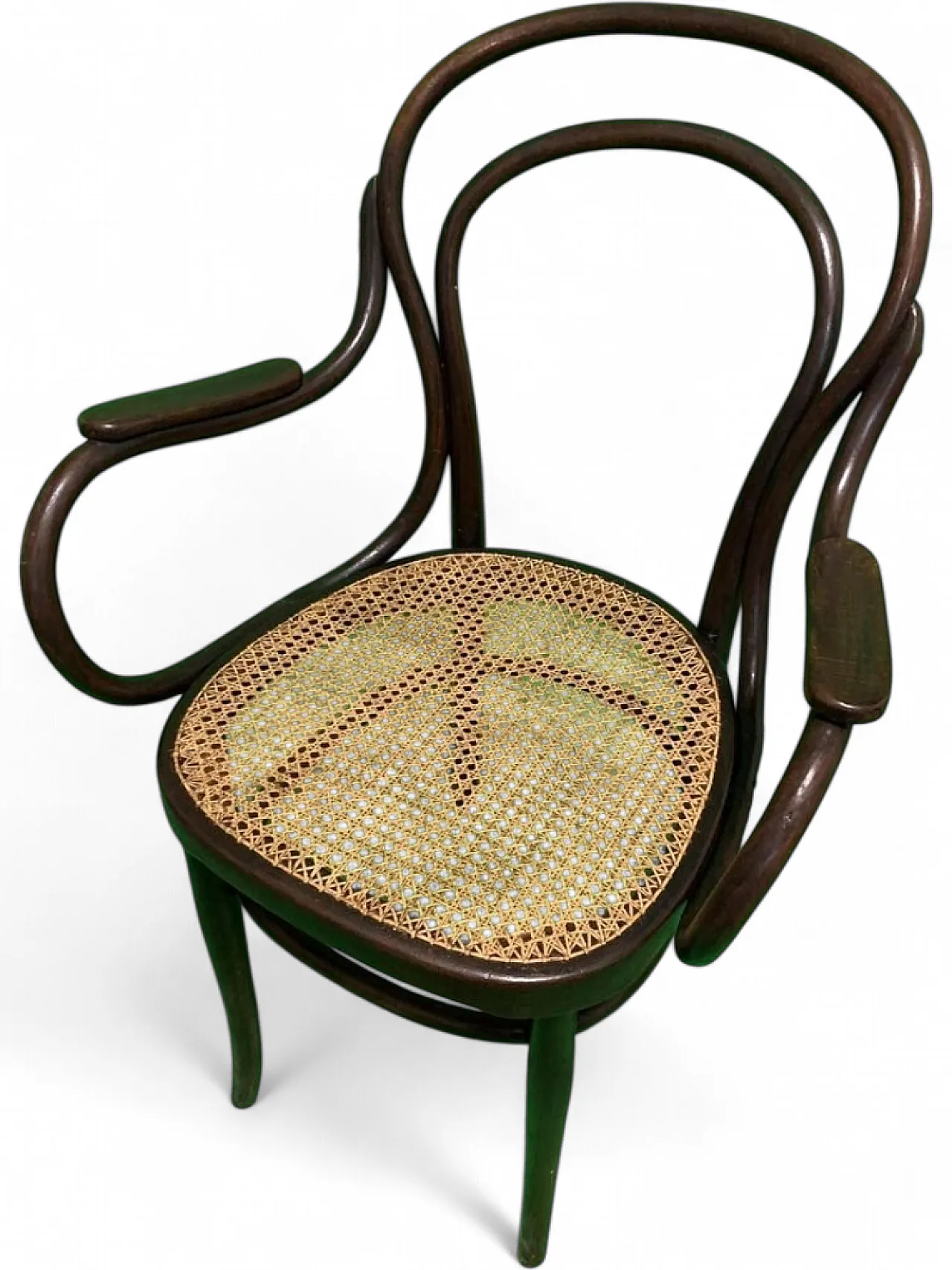 Beech and Vienna straw armchair by Michael Thonet for Thonet, Austria, late 19th century 5
