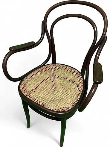Beech and Vienna straw armchair by Michael Thonet for Thonet, Austria, late 19th century