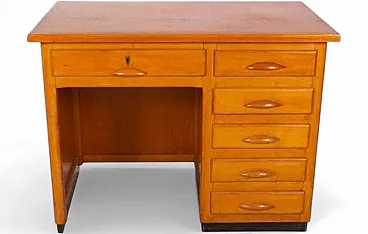 Ministerial desk in beech, 1950s