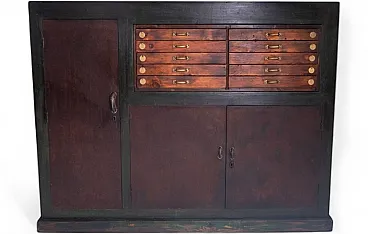 Industrial chest of drawers with numbered drawers, 1950s