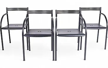 4 Francesca armchairs by Philippe Starck for Baleri Italia, 1980s