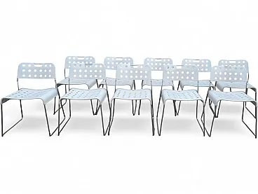 10 Padova chairs by Rodney Kinsman for Bieffeplast, 1980s