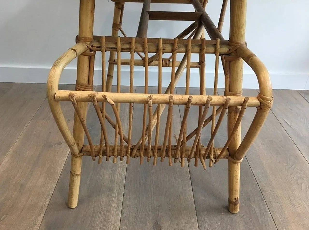 Unusual Rattan Desk, French Work, circa 1970 9