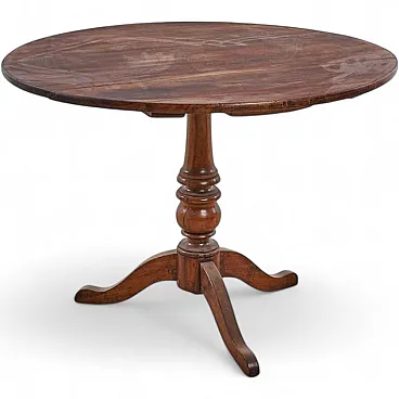 Round table in wood, 20th century