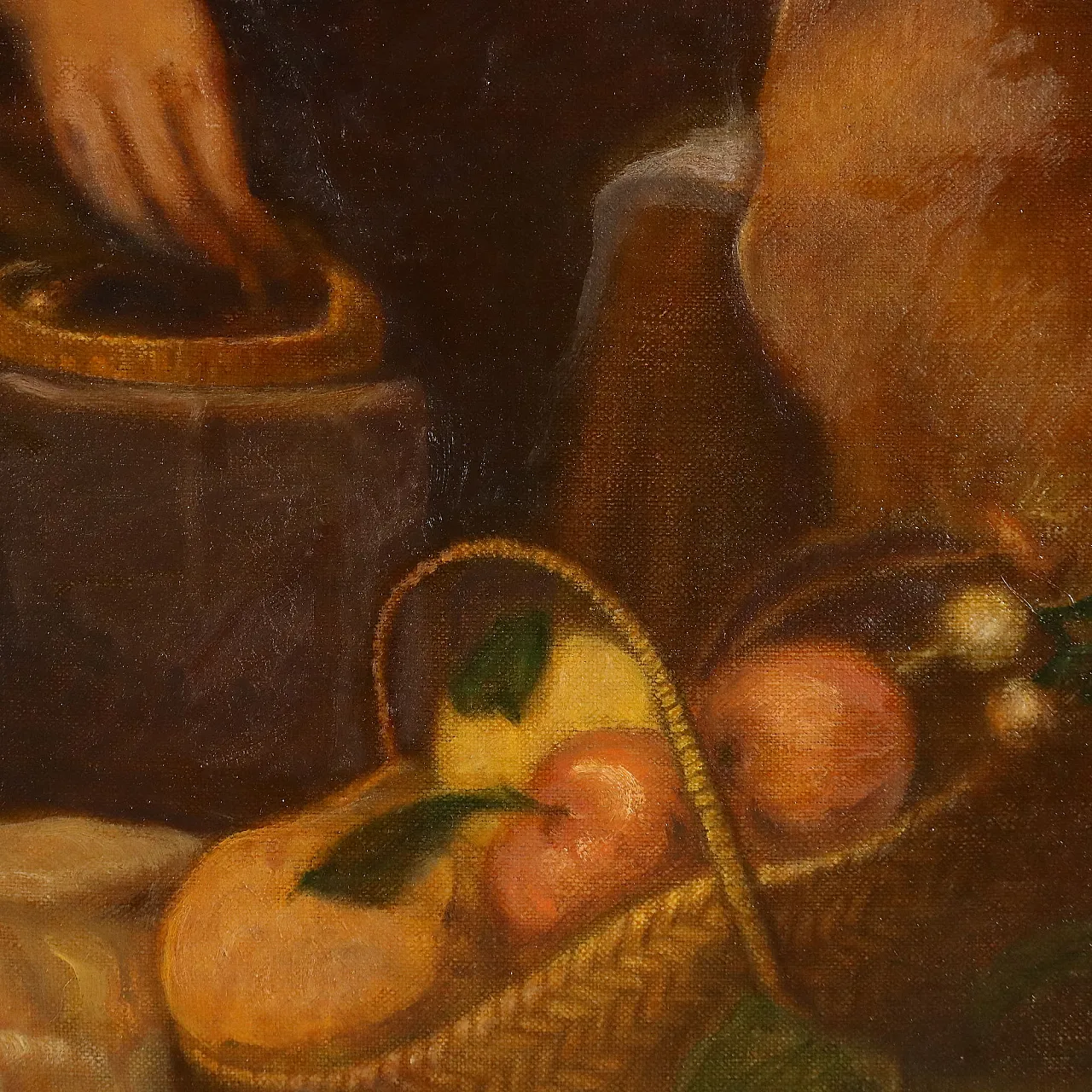 Dipinto copia da Esteban Murillo, olio su tela, '600 6