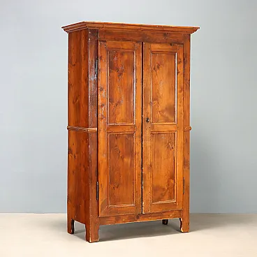 Two-piece larch wardrobe, 19th century