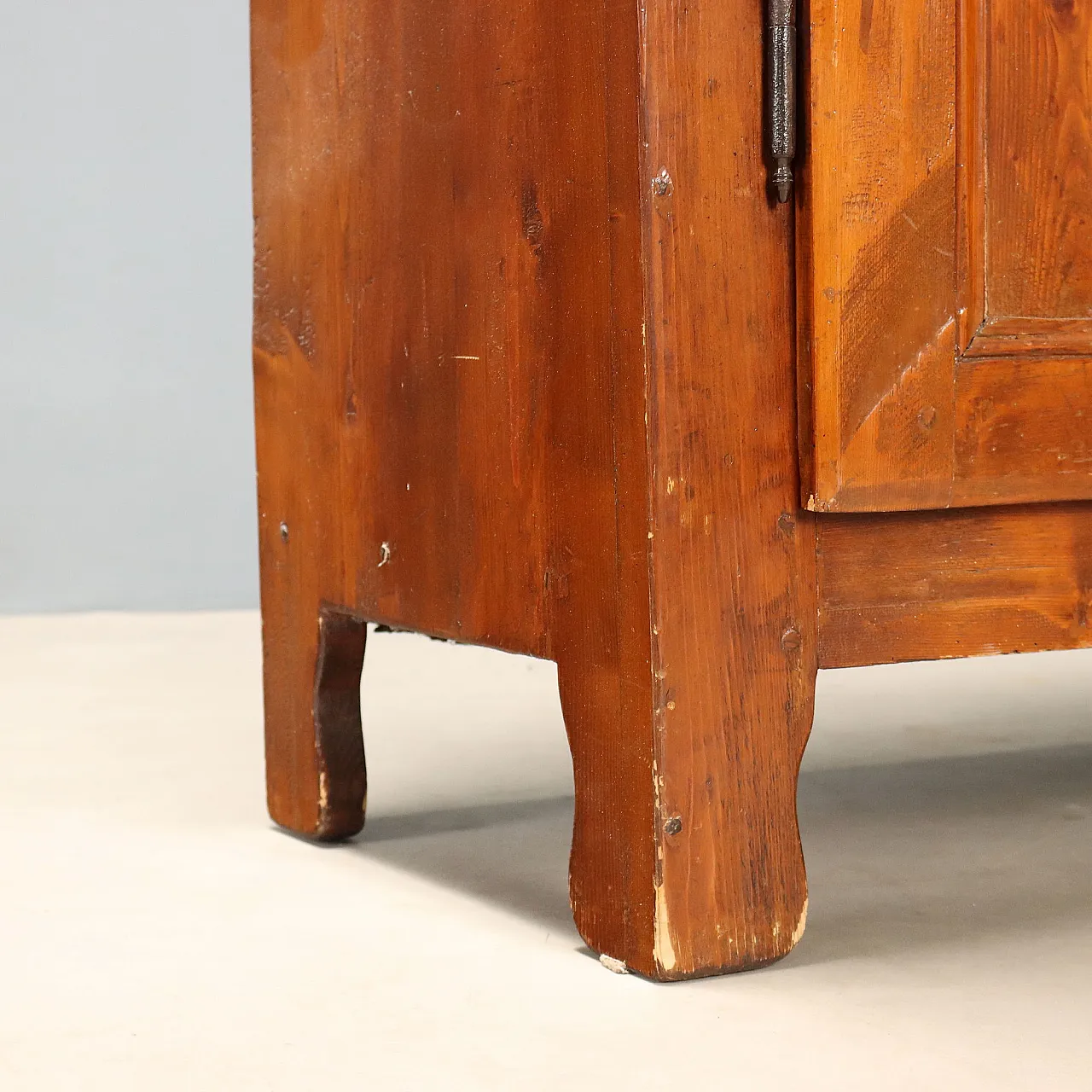 Two-piece larch wardrobe, 19th century 9
