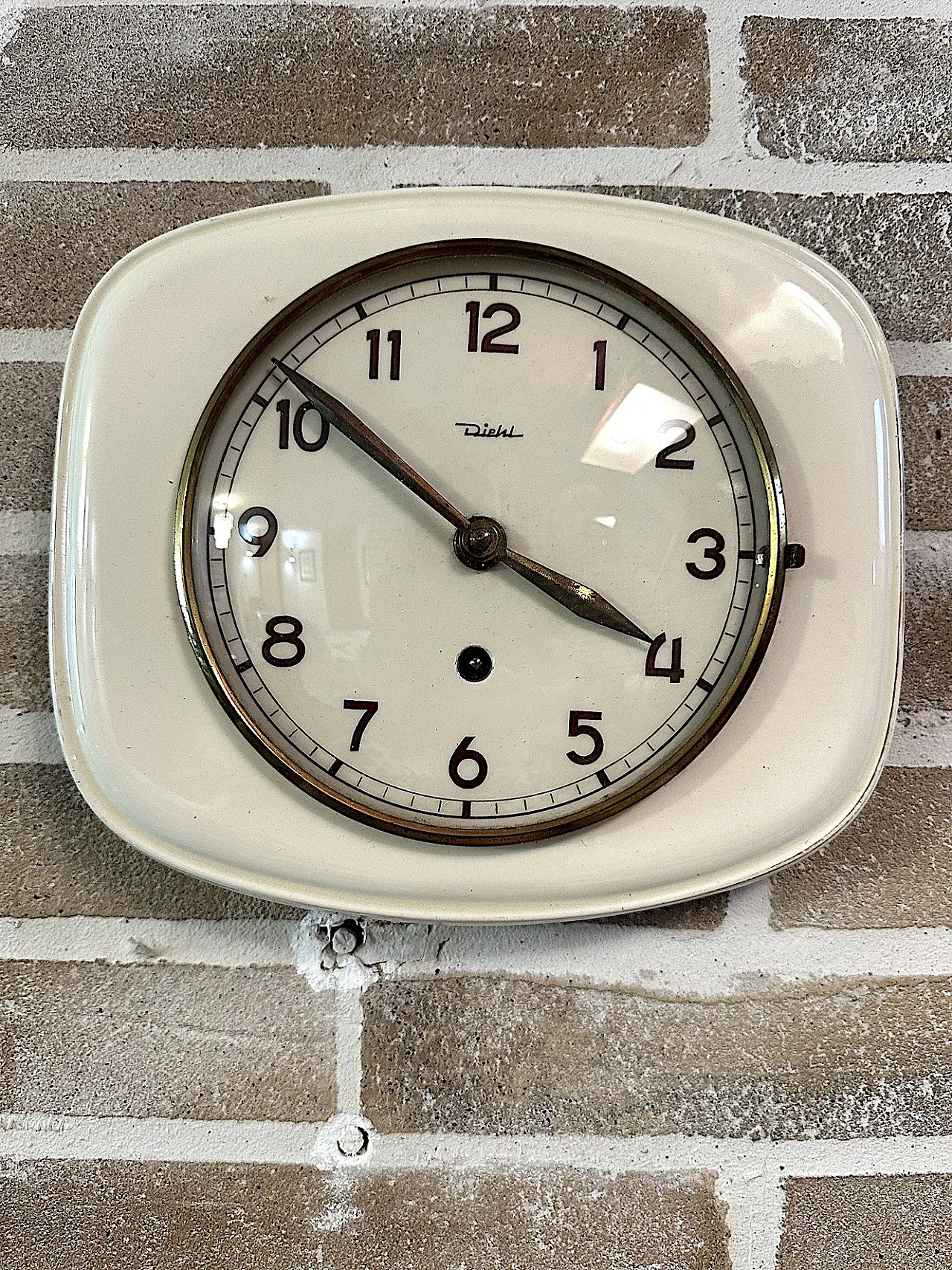 Diehl Wall Clock from the 1950s, Made in Germany 1