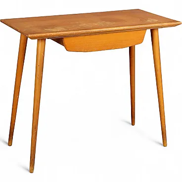 Beech wood desk, 1950s