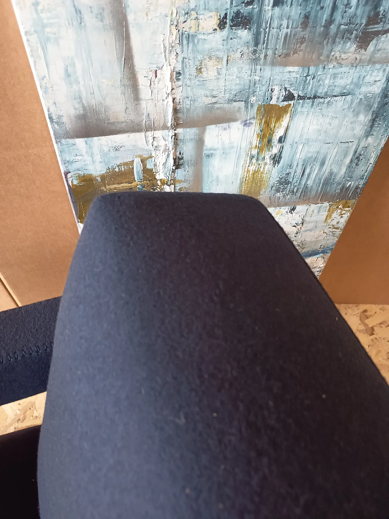 Blue wool armchair by Gerrit Rietveld for Cassina, 2000s 9