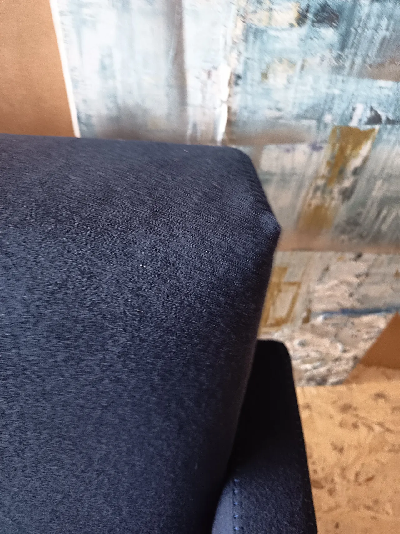 Blue wool armchair by Gerrit Rietveld for Cassina, 2000s 31