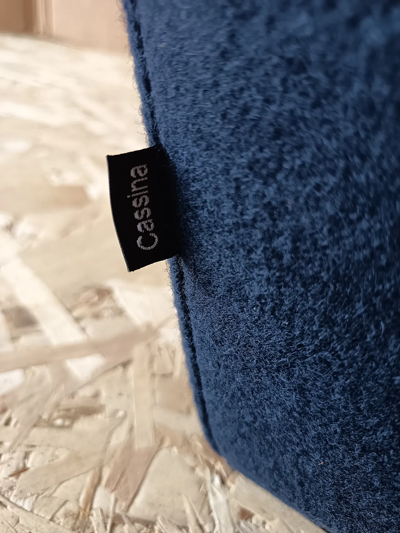 Blue wool armchair by Gerrit Rietveld for Cassina, 2000s 41