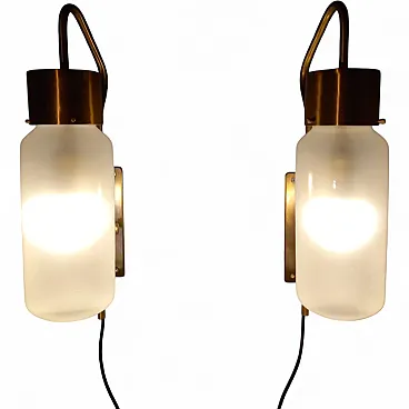 Pair of LP10 Bidone light by L.Caccia Dominioni for Azucena, 1990s