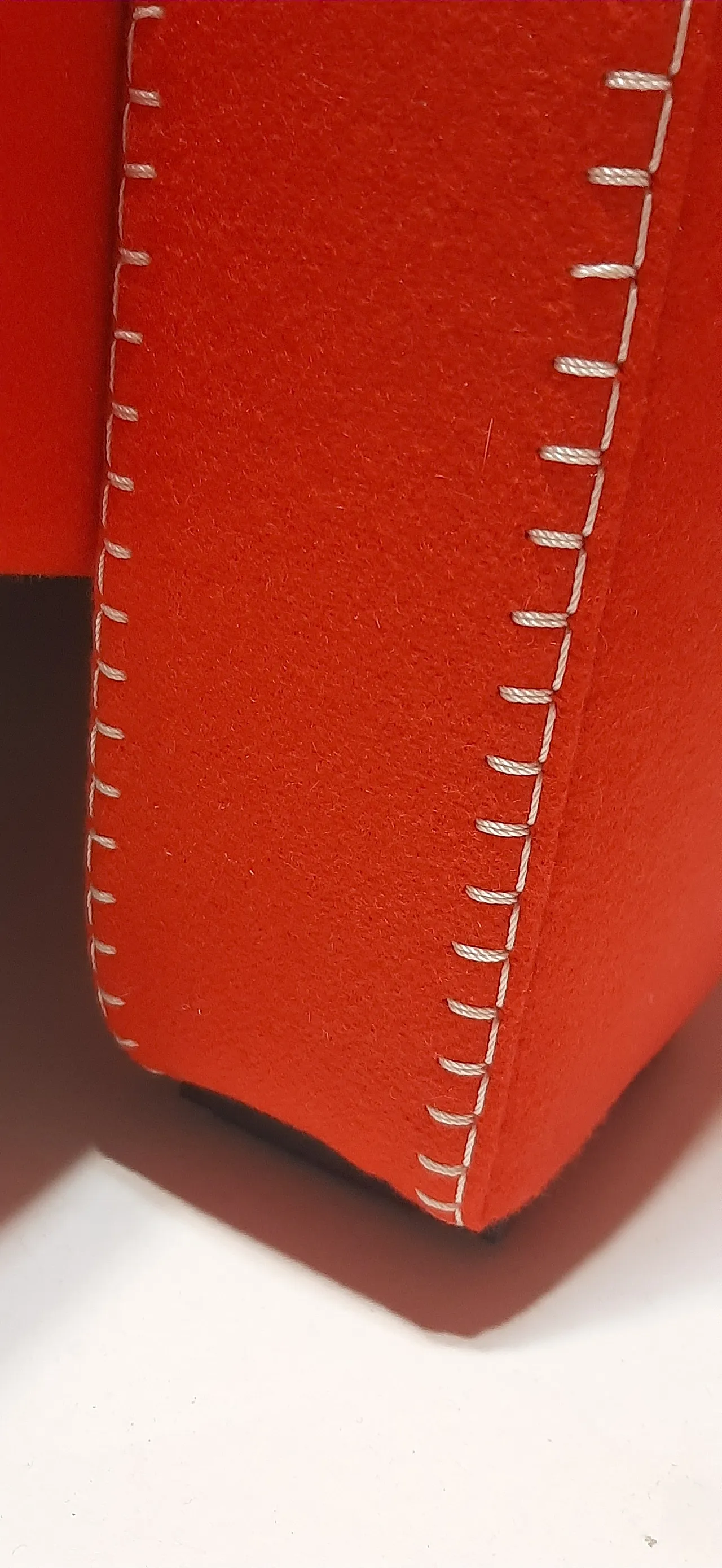 Orange wool armchair by Gerrit Rietveld for Cassina, 2000s 15