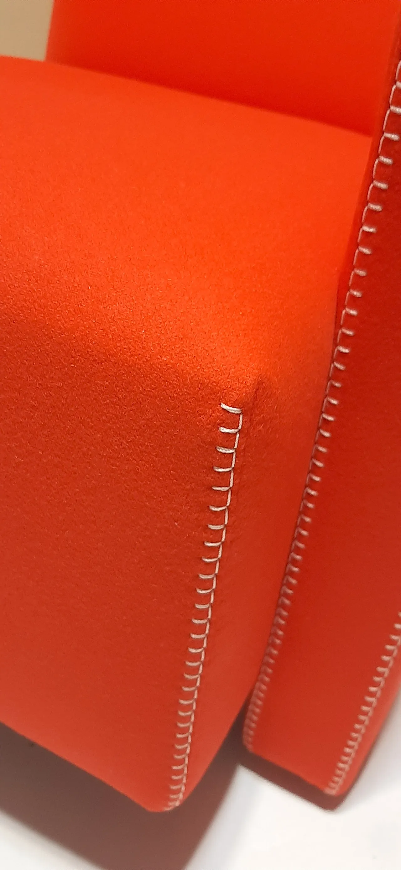 Orange wool armchair by Gerrit Rietveld for Cassina, 2000s 17