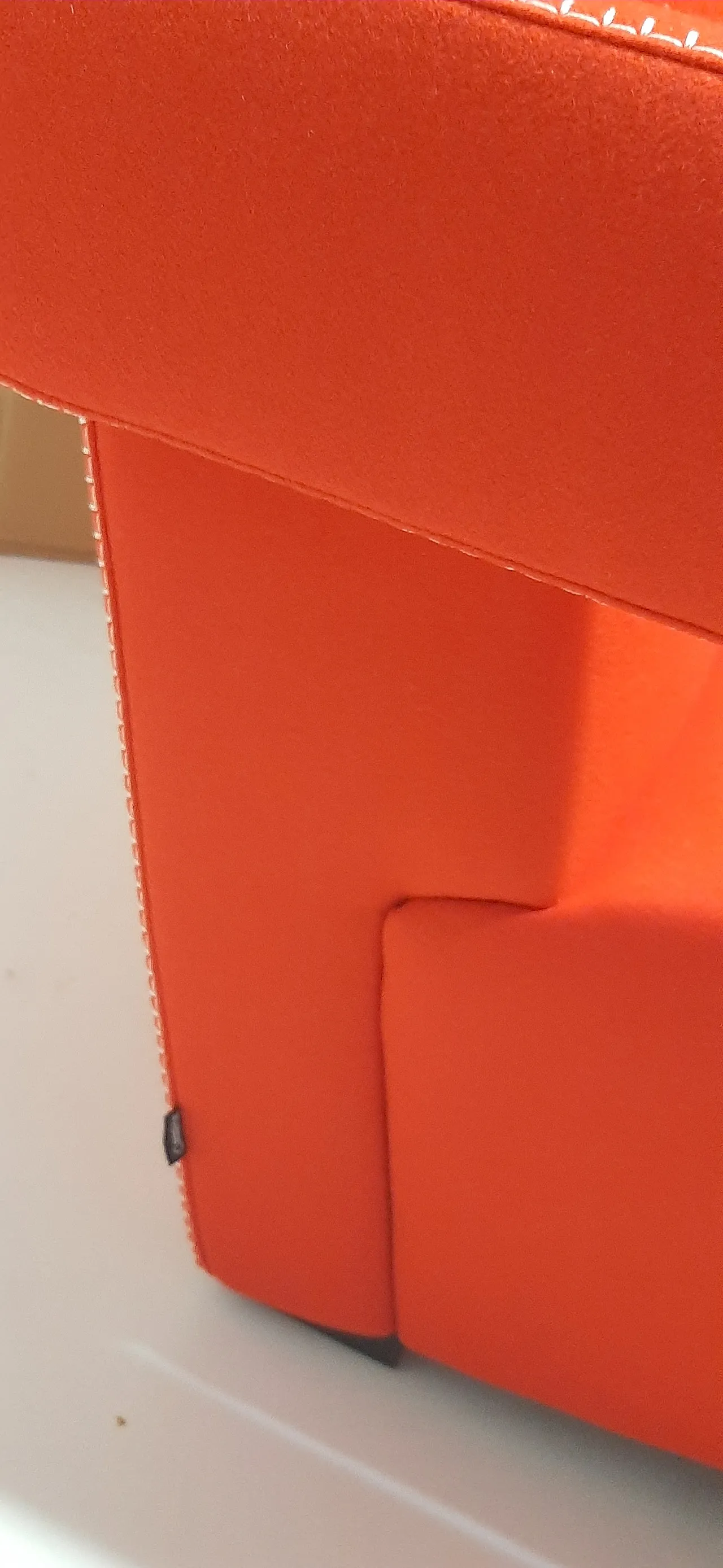 Orange wool armchair by Gerrit Rietveld for Cassina, 2000s 31