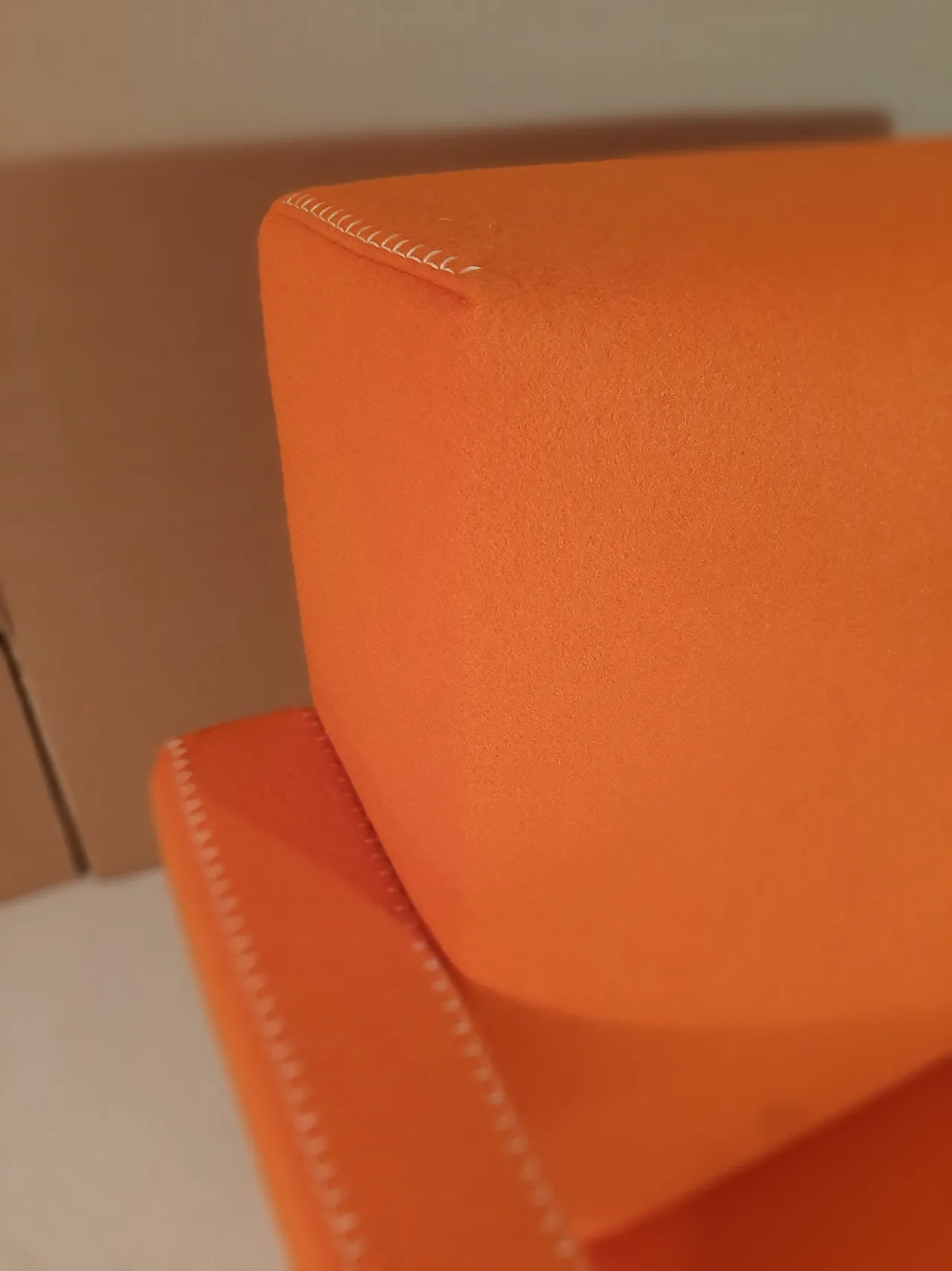 Armchair in orange wool by Gerrit Rietveld for Cassina, 2000s 20