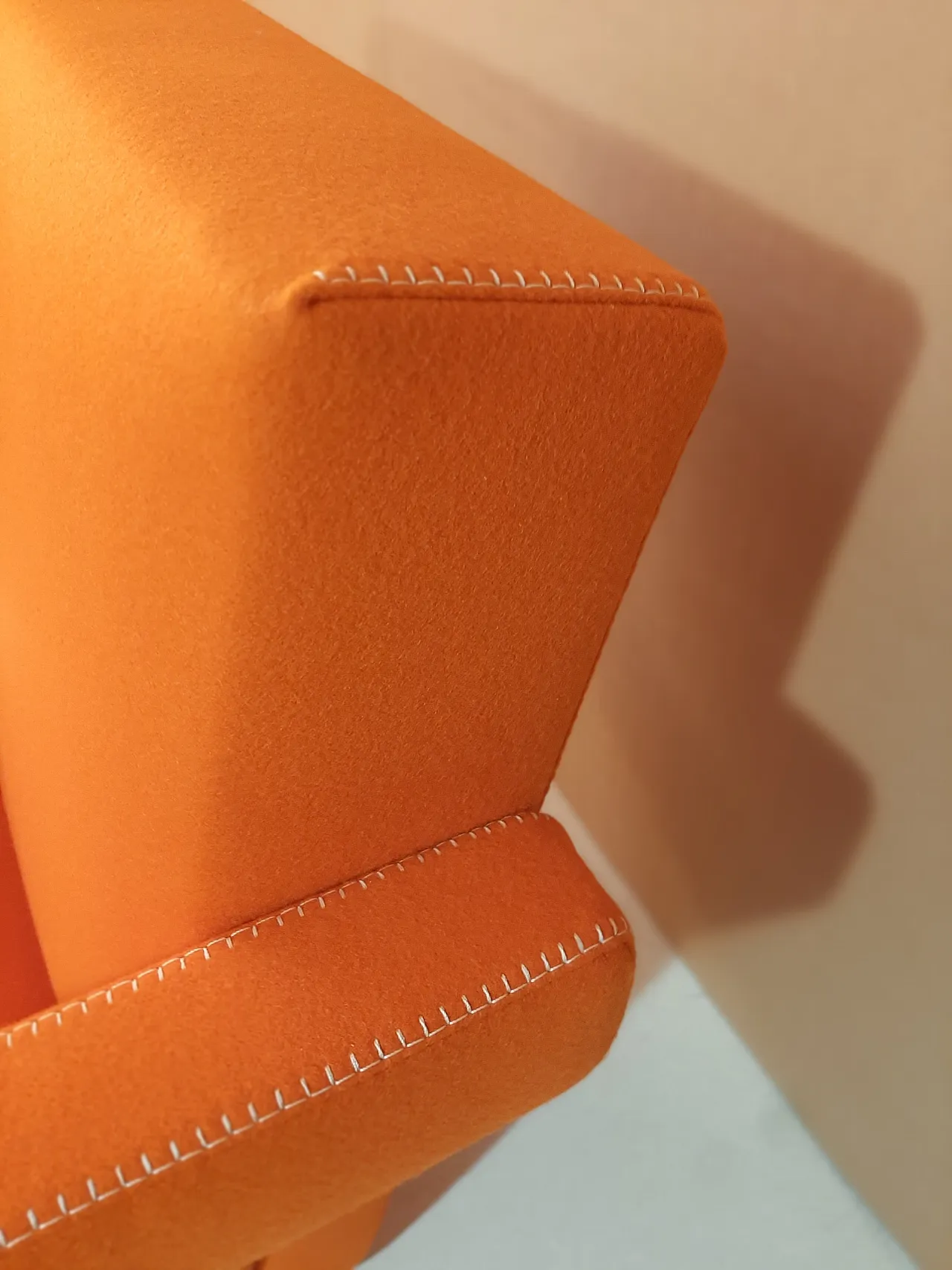 Armchair in orange wool by Gerrit Rietveld for Cassina, 2000s 21