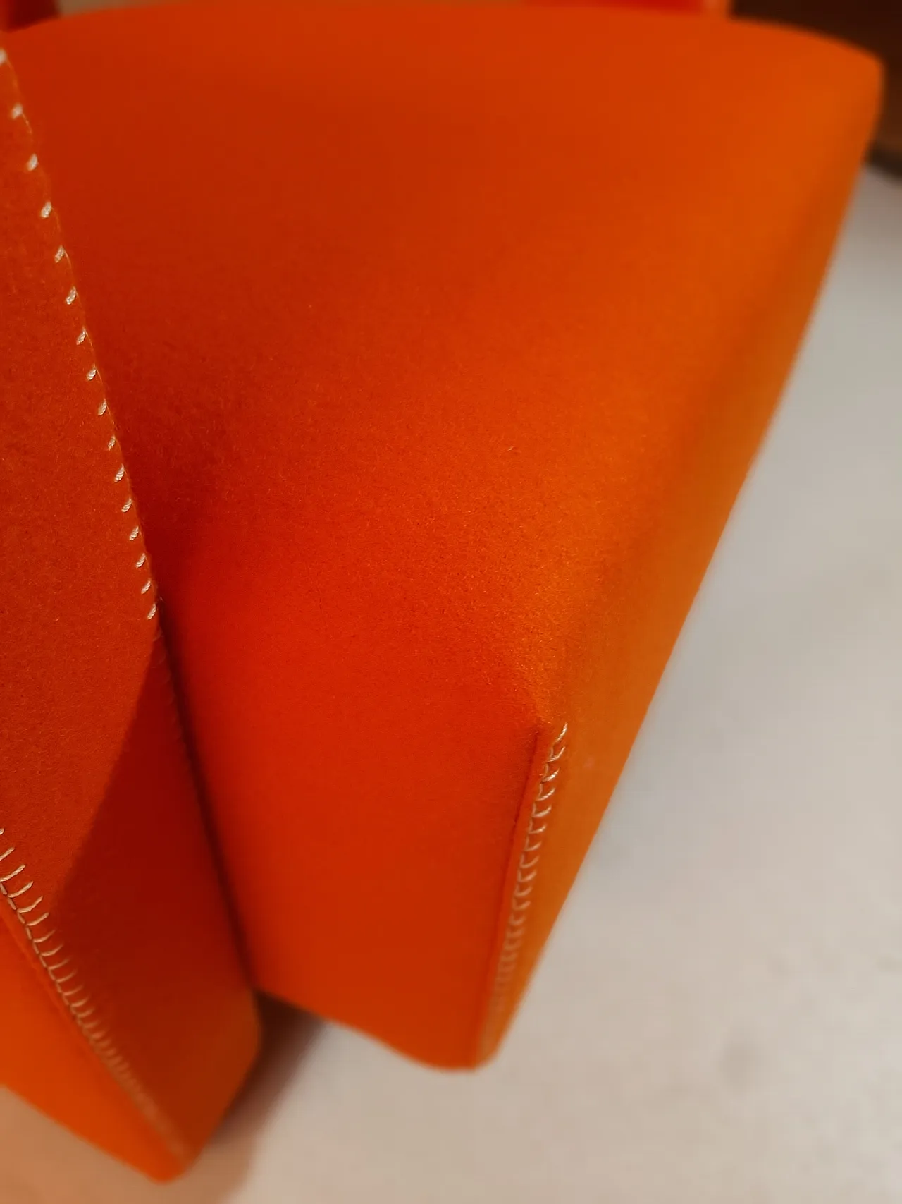 Armchair in orange wool by Gerrit Rietveld for Cassina, 2000s 38
