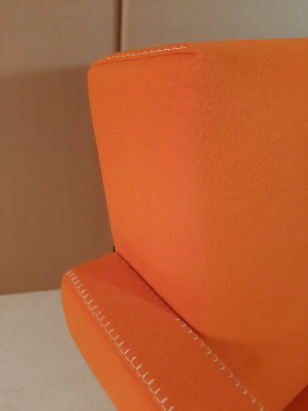 Armchair in orange wool by Gerrit Rietveld for Cassina, 2000s 39