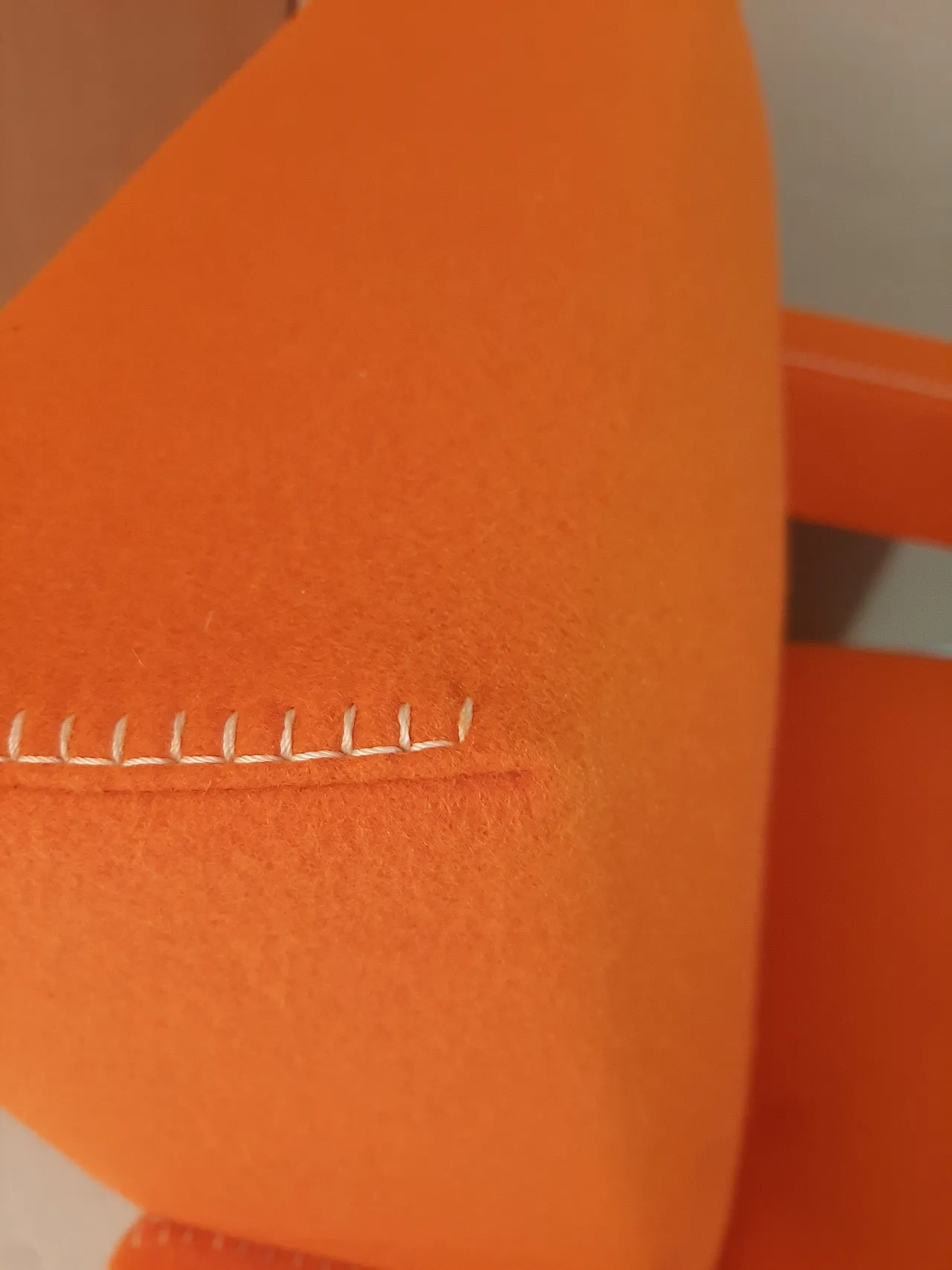 Armchair in orange wool by Gerrit Rietveld for Cassina, 2000s 46