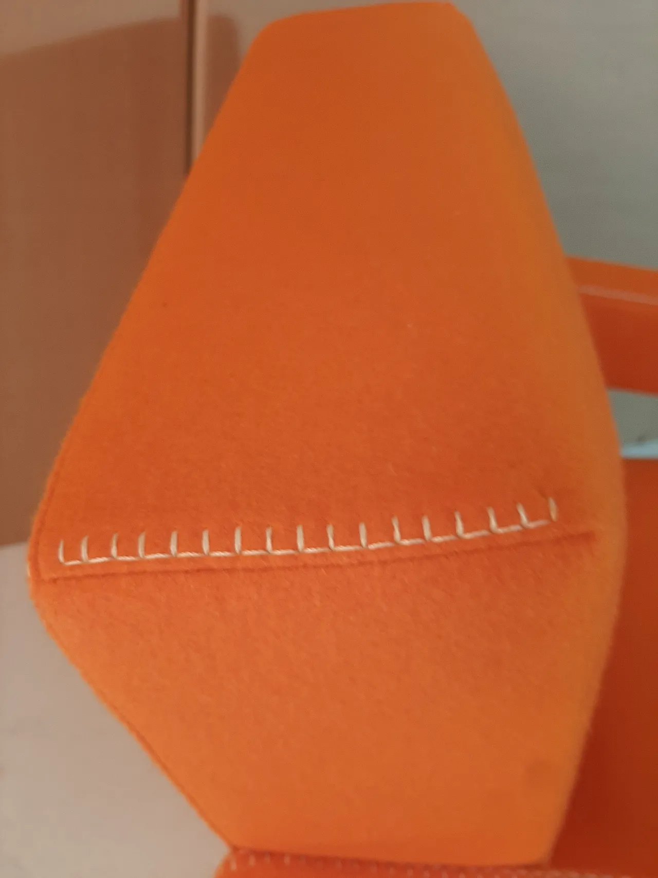 Armchair in orange wool by Gerrit Rietveld for Cassina, 2000s 47