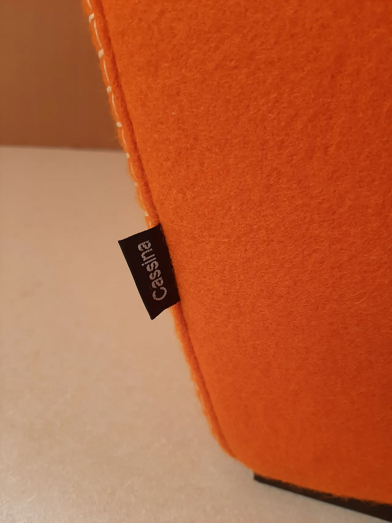 Armchair in orange wool by Gerrit Rietveld for Cassina, 2000s 54