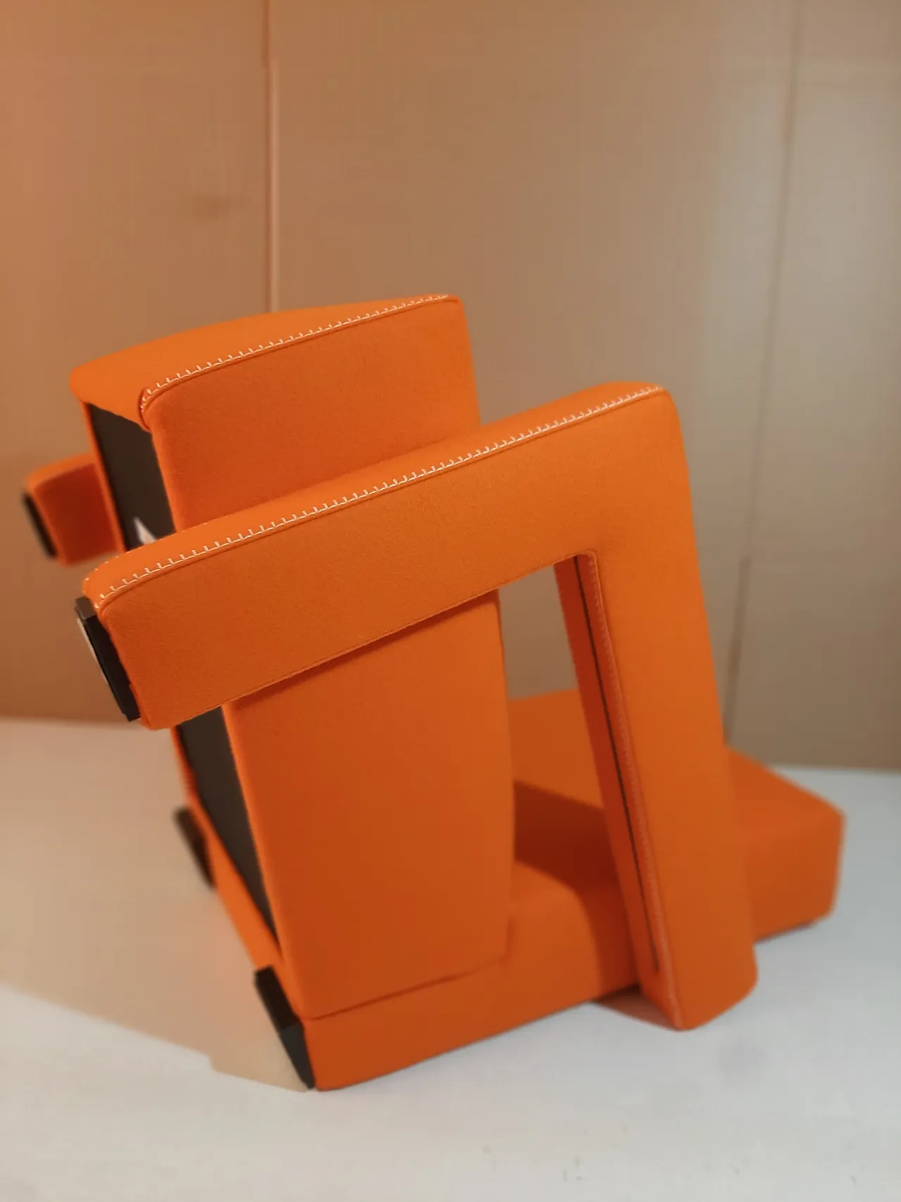 Armchair in orange wool by Gerrit Rietveld for Cassina, 2000s 78