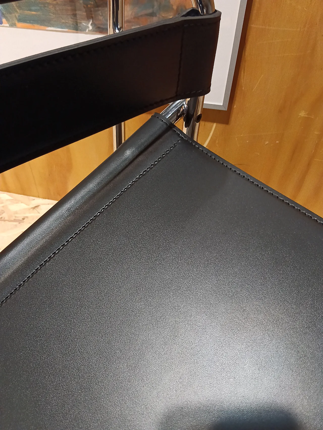 B3 Wassily armchair in black leather by Marcel Breuer for Knoll, 2000s 87