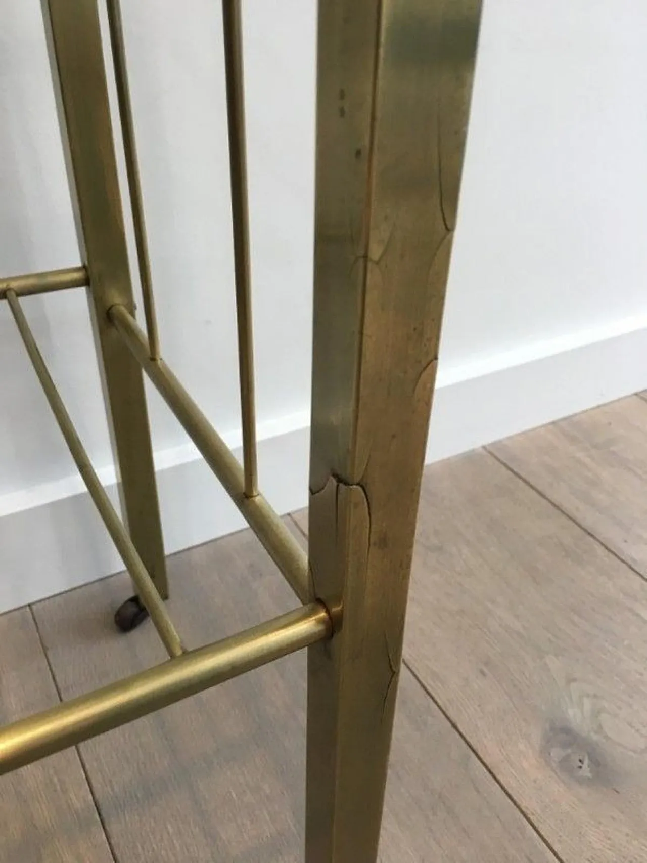 Brass Magazine Rack, French, circa 1900 6