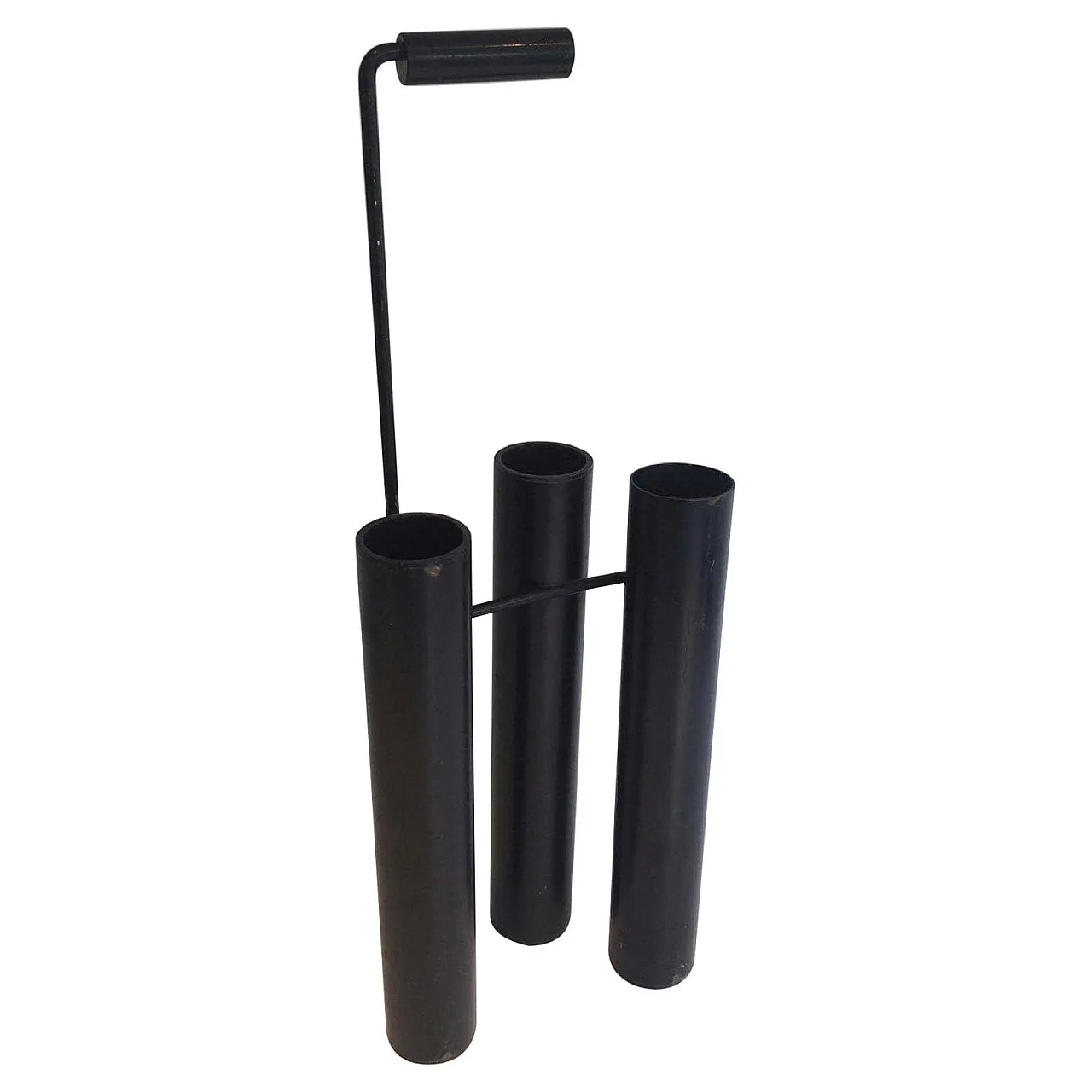 Design Black Lacquered Umbrella Stand, French, circa 1970 1