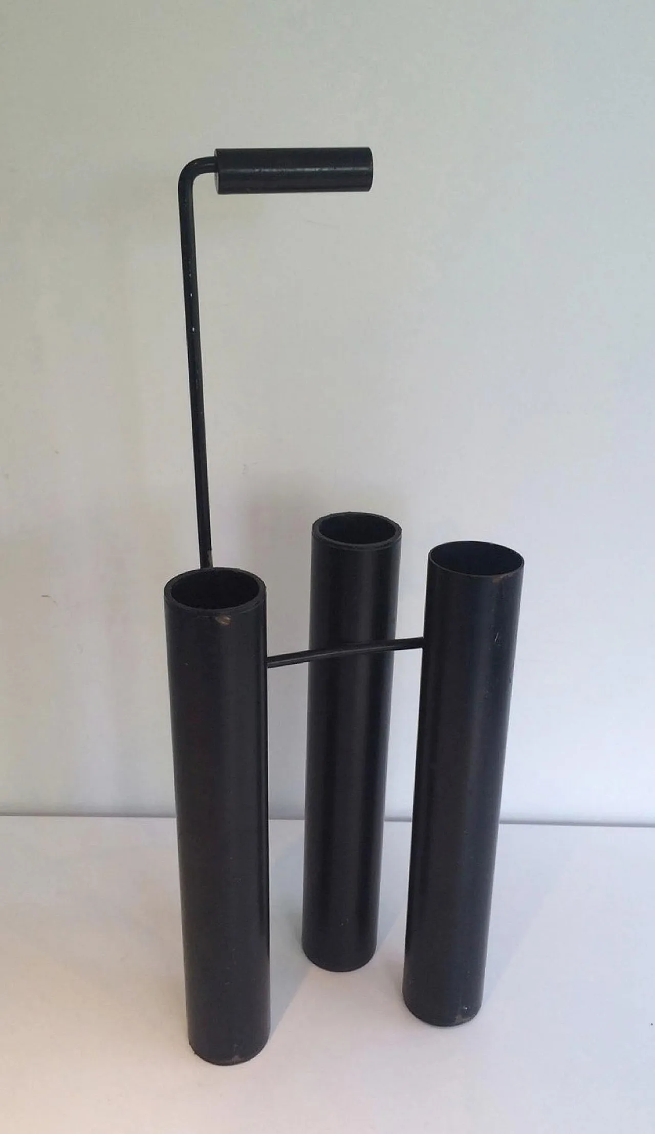 Design Black Lacquered Umbrella Stand, French, circa 1970 2