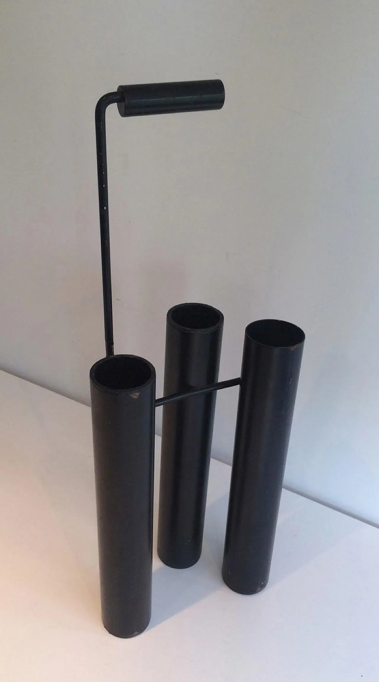 Design Black Lacquered Umbrella Stand, French, circa 1970 5