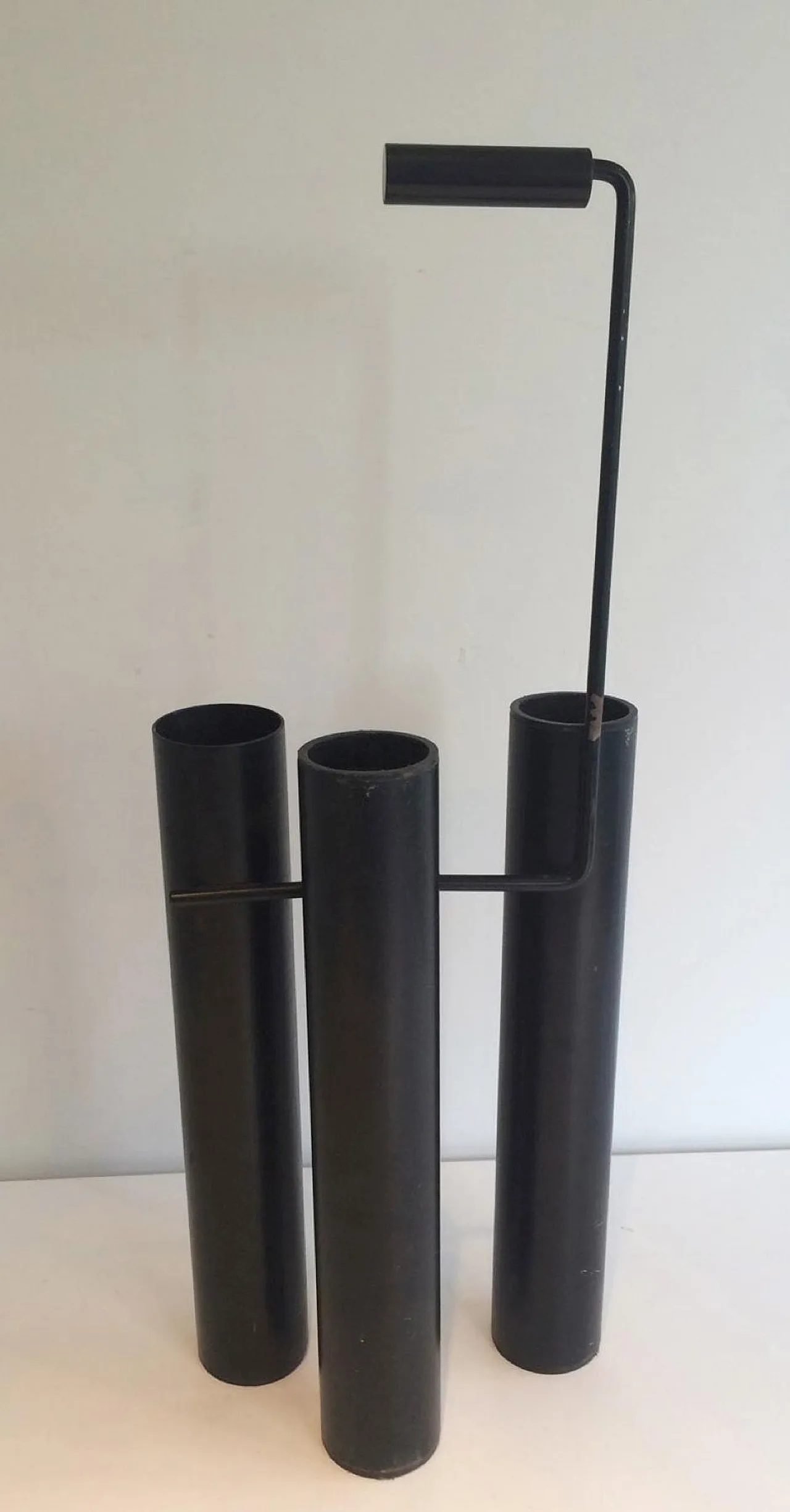 Design Black Lacquered Umbrella Stand, French, circa 1970 8