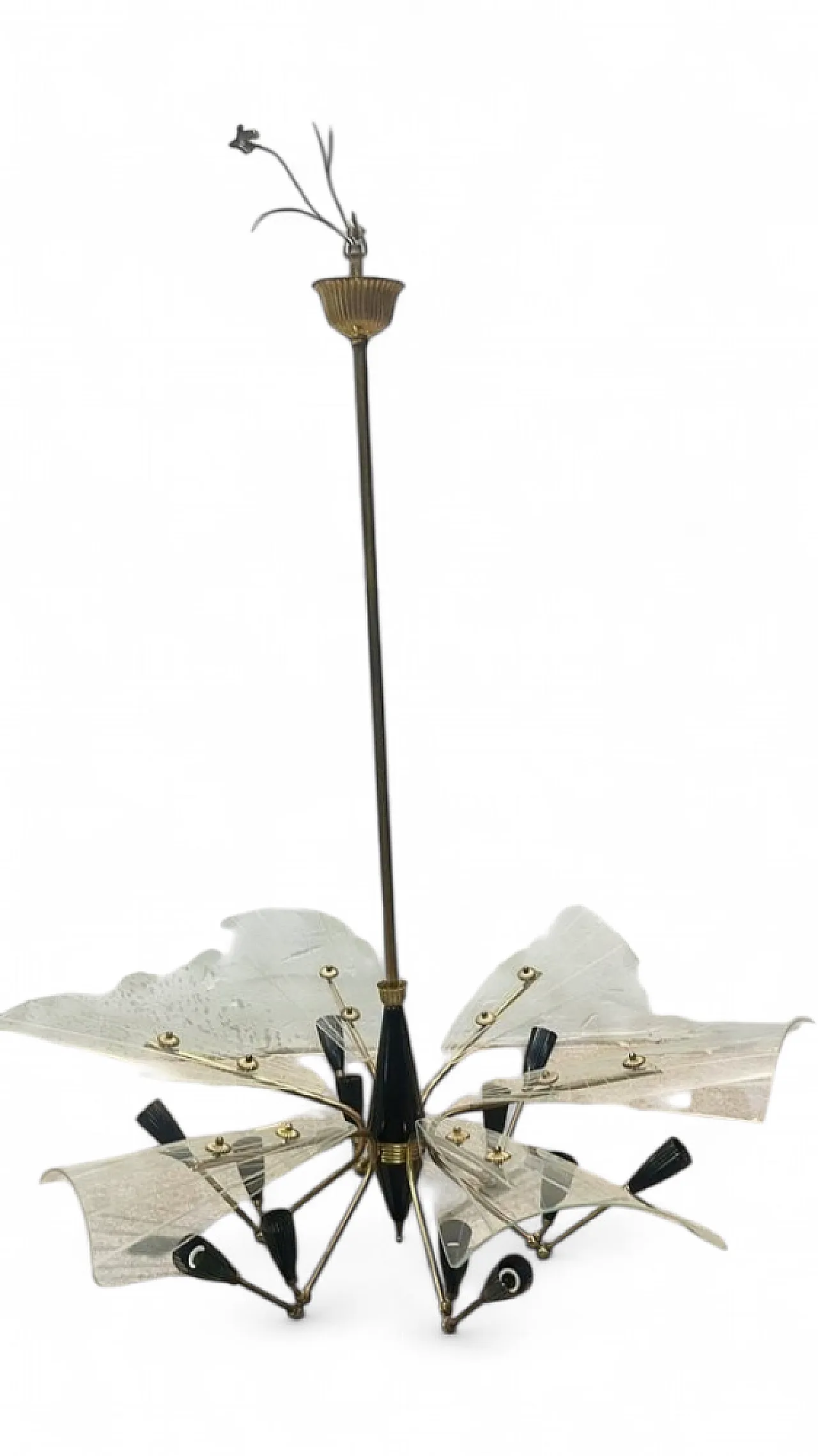 Stilnovo chandelier, 1950s 13
