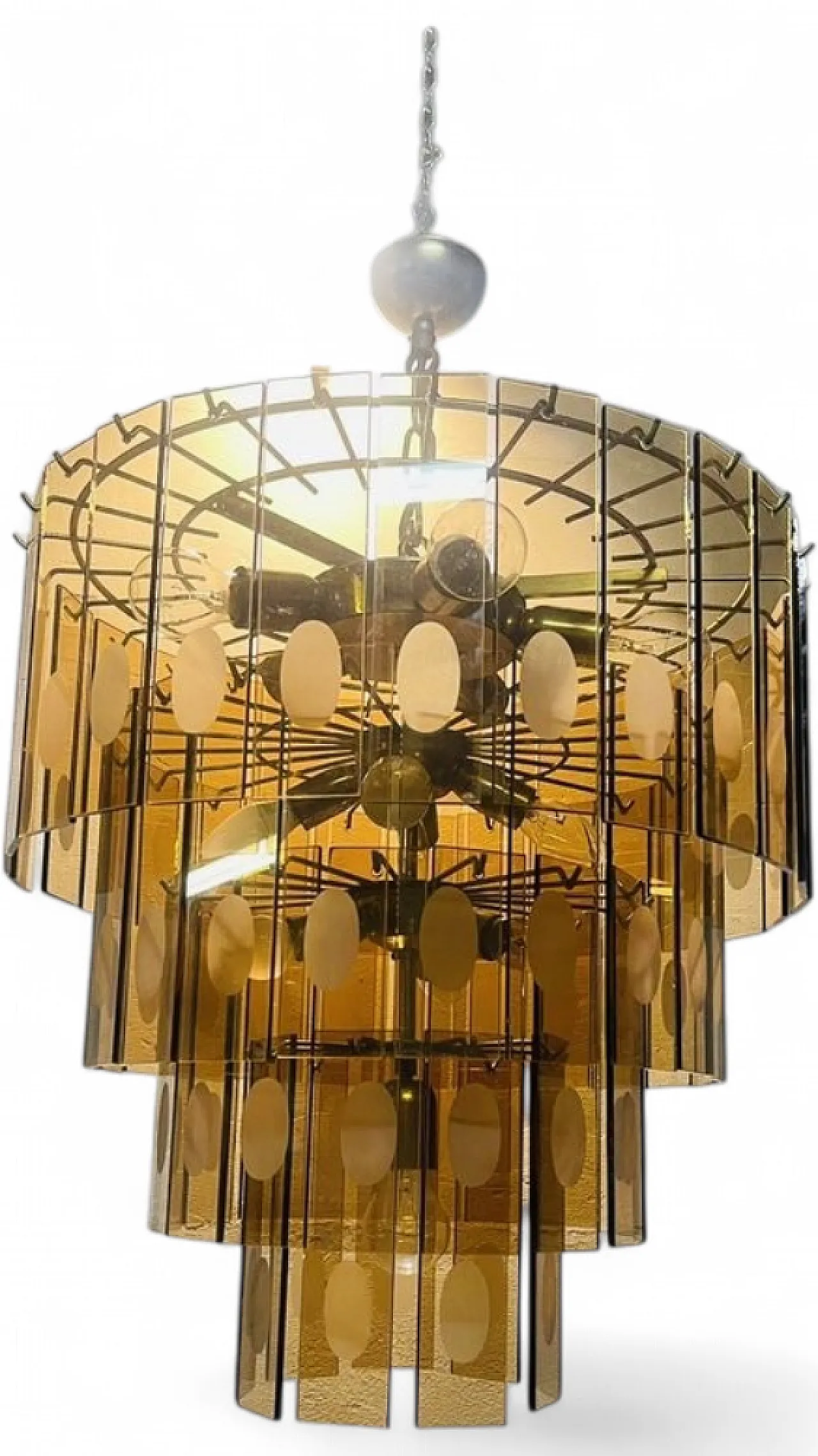 Fontana Arte chandelier, 1970s 5