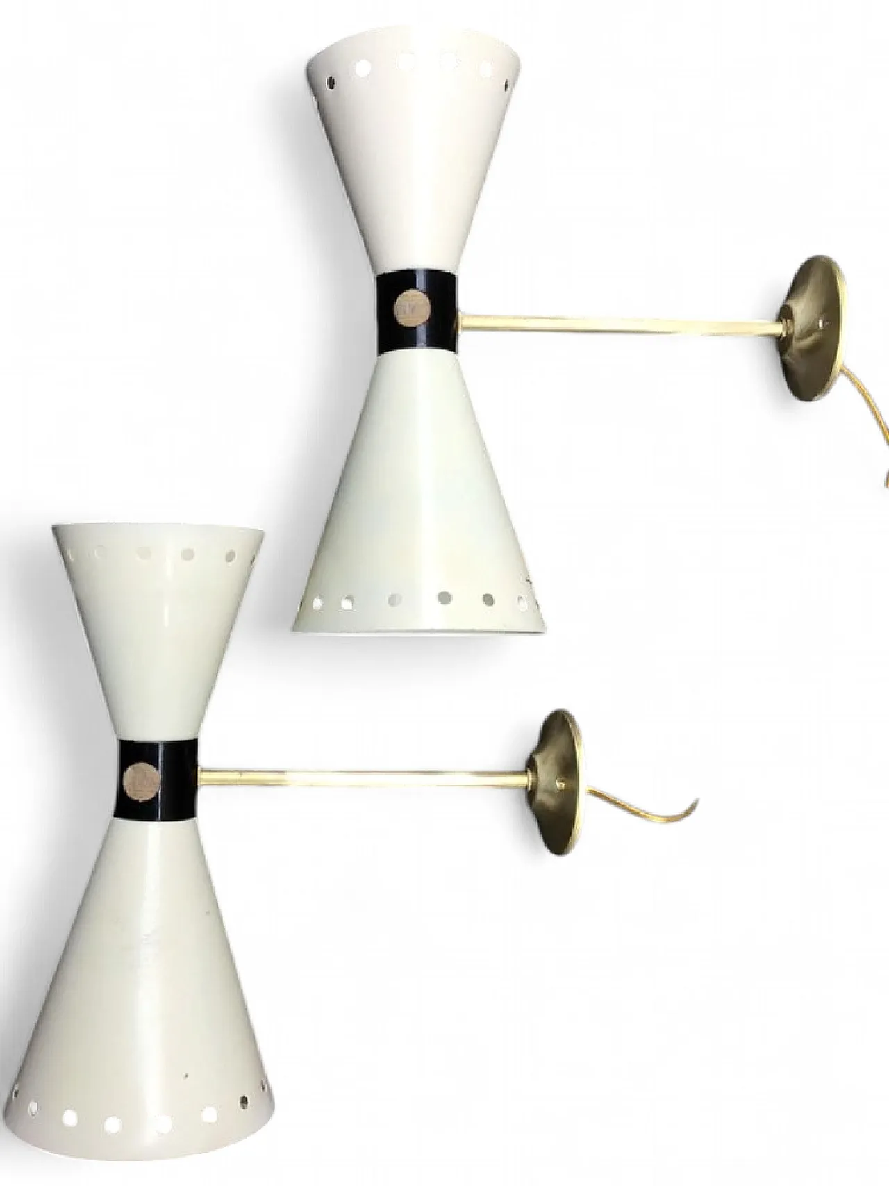 Brass wall light by Stilnovo, 1957 8