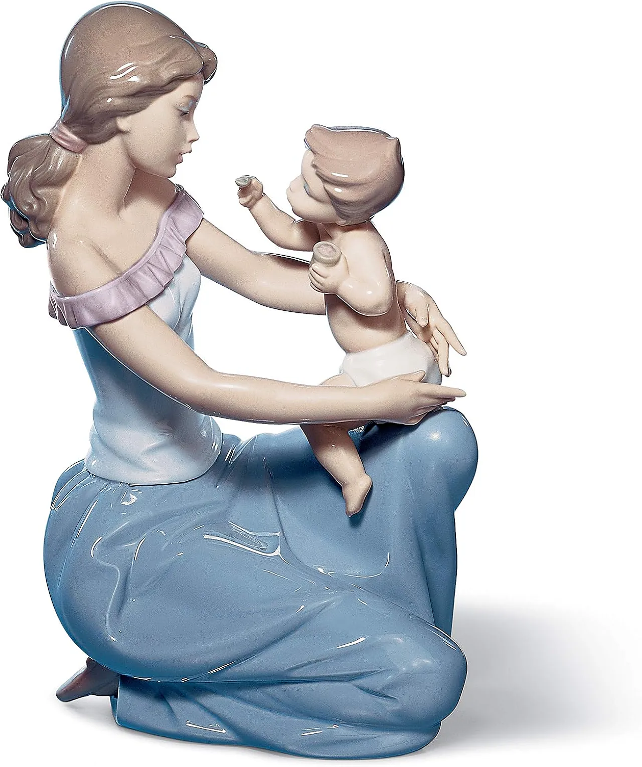 Mother and Child, porcelain sculpture by Lladró, 1980s 5
