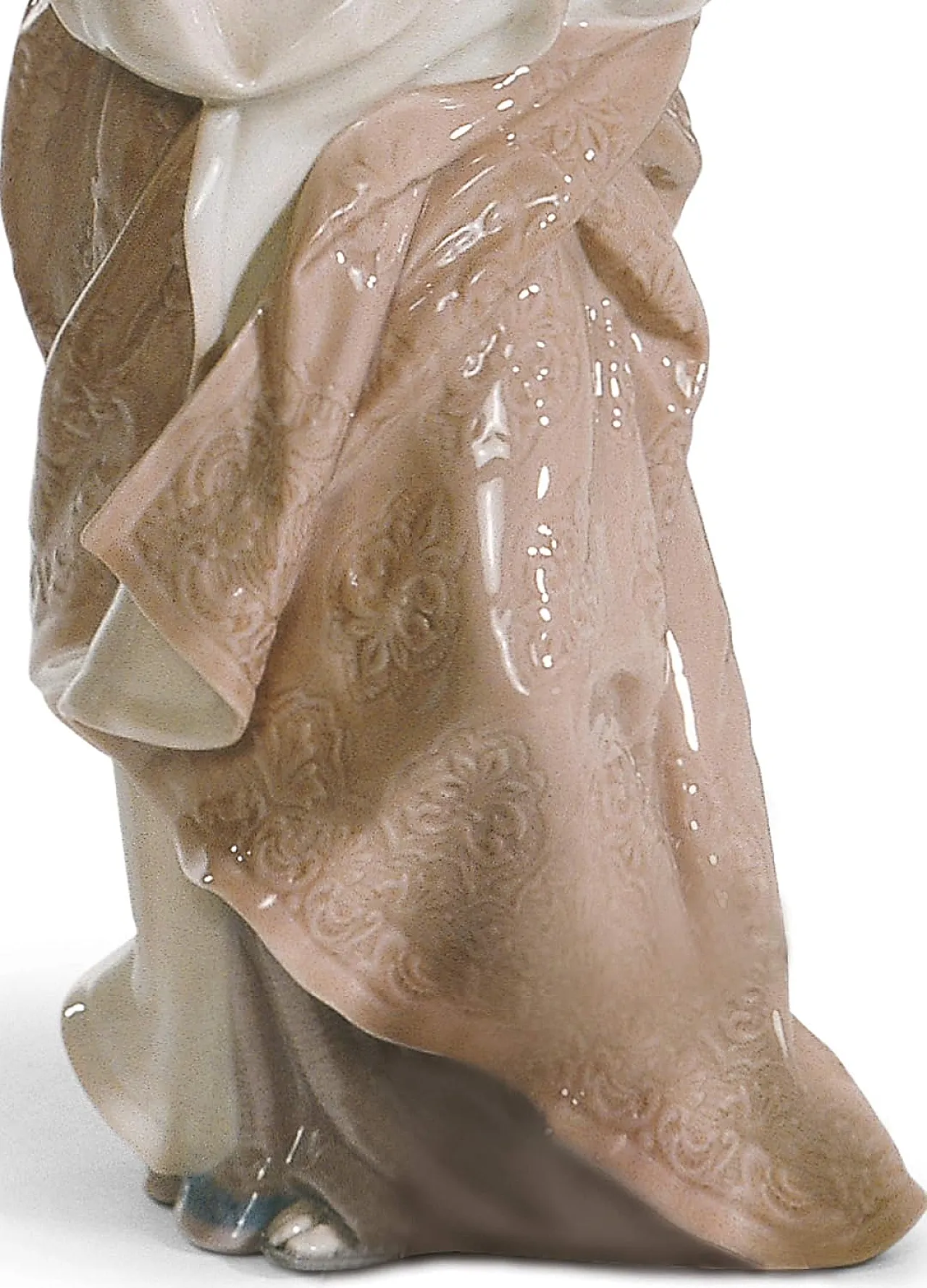 Saint Joseph nativity sculpture in porcelain, 1980s 3