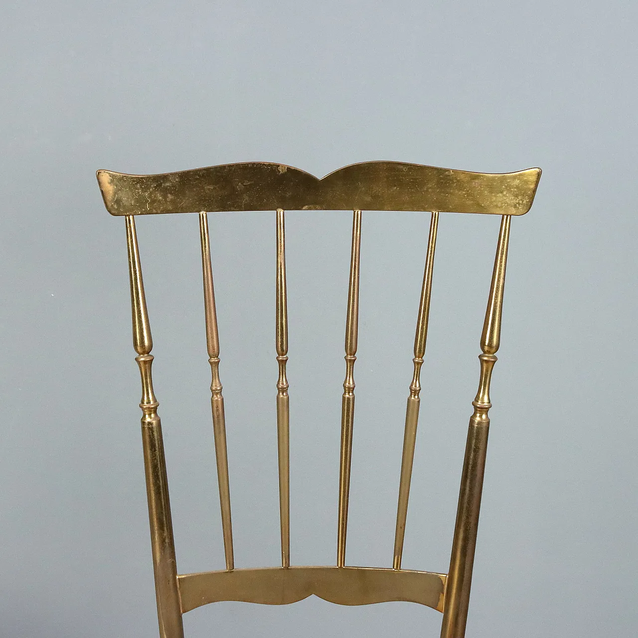 Pair of brass chairs, 1950s 5
