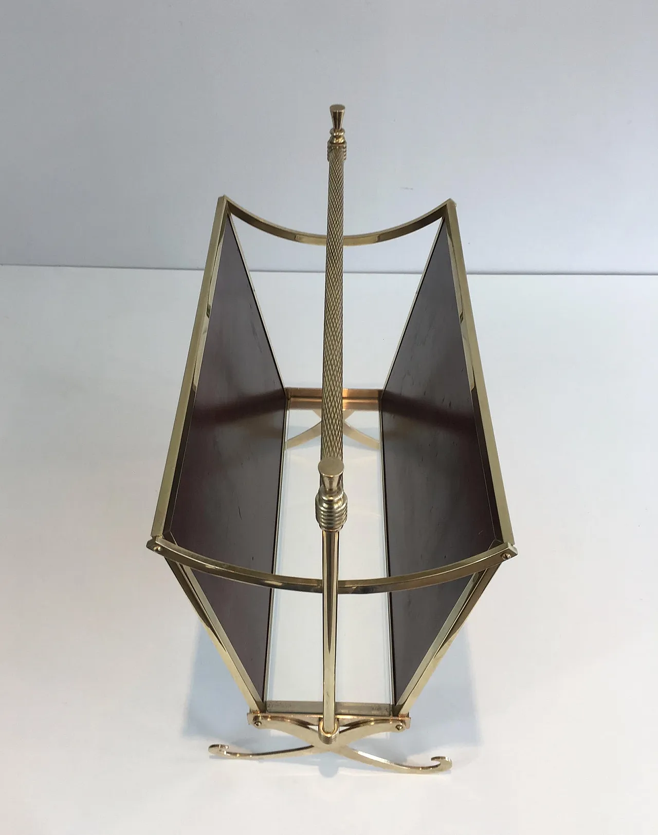 Pair of neoclassical magazine racks attributed to Maison Jansen, 50s 9