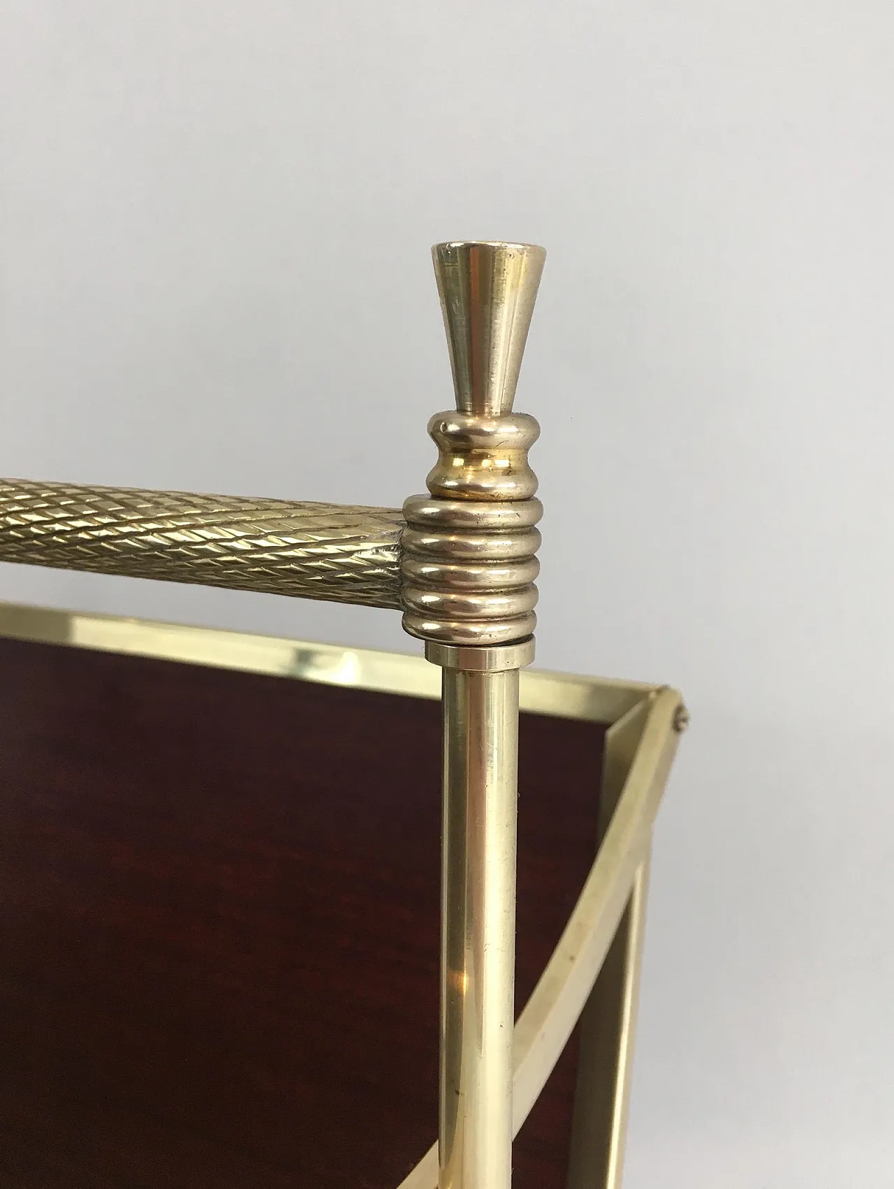 Pair of neoclassical magazine racks attributed to Maison Jansen, 50s 16