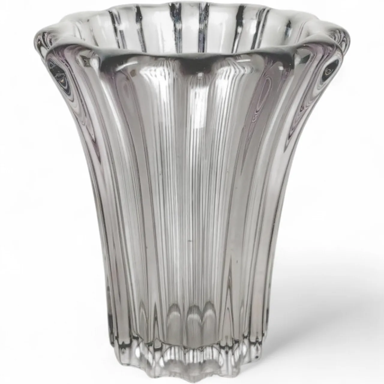 Vaso in cristallo di Pierre D'Avesn, anni '70 11