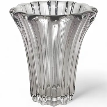 Vaso in cristallo di Pierre D'Avesn, anni '70