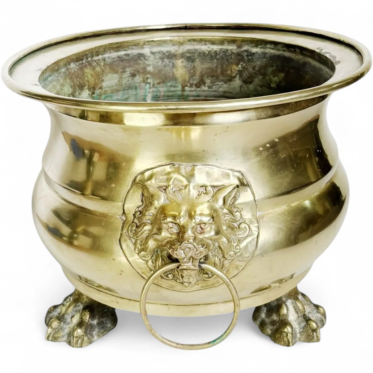 Champagne cooler or plant stand in brass, 1950s 13