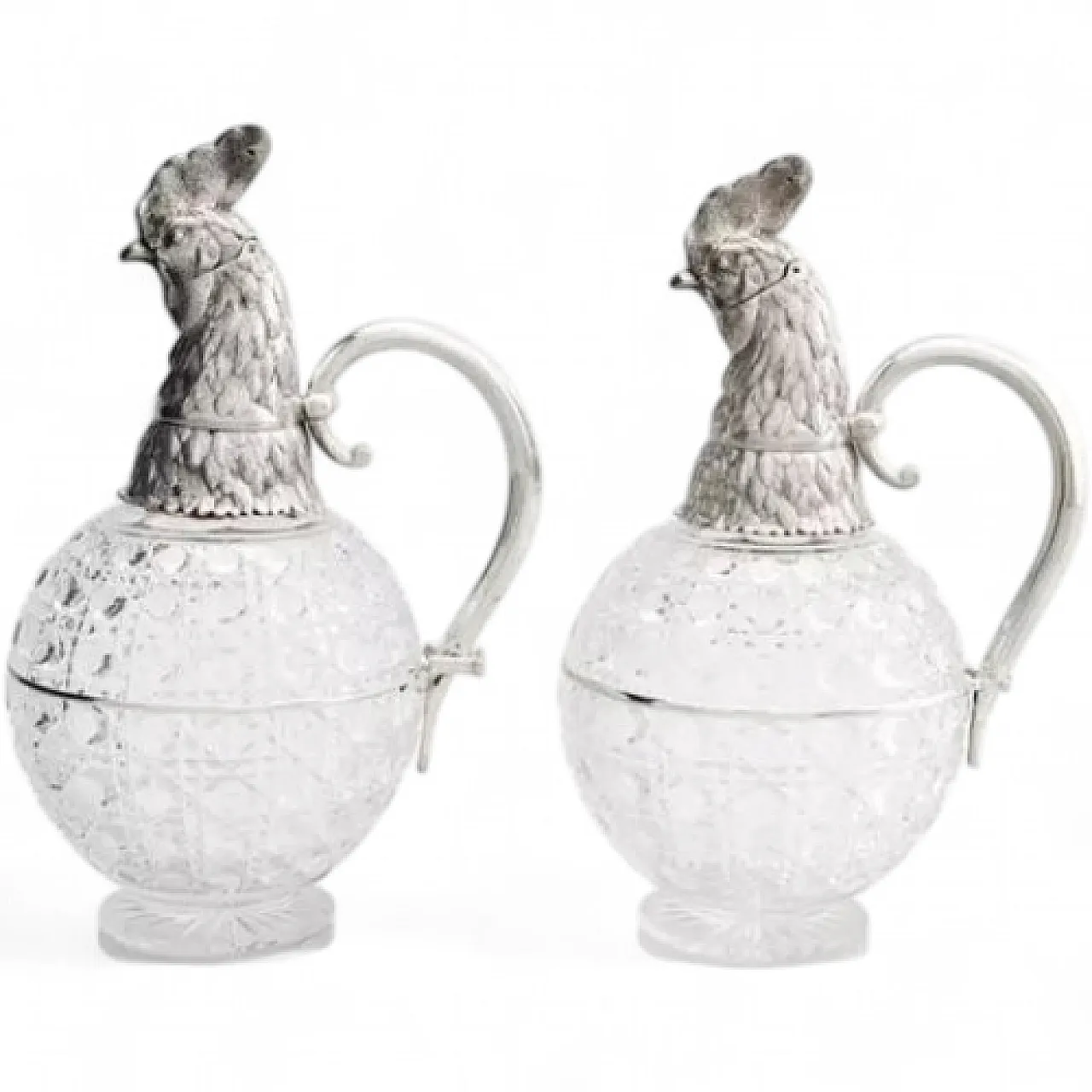 Pair of jugs by The Grachev Brothers Firm, St Petersburg, 20th century 15